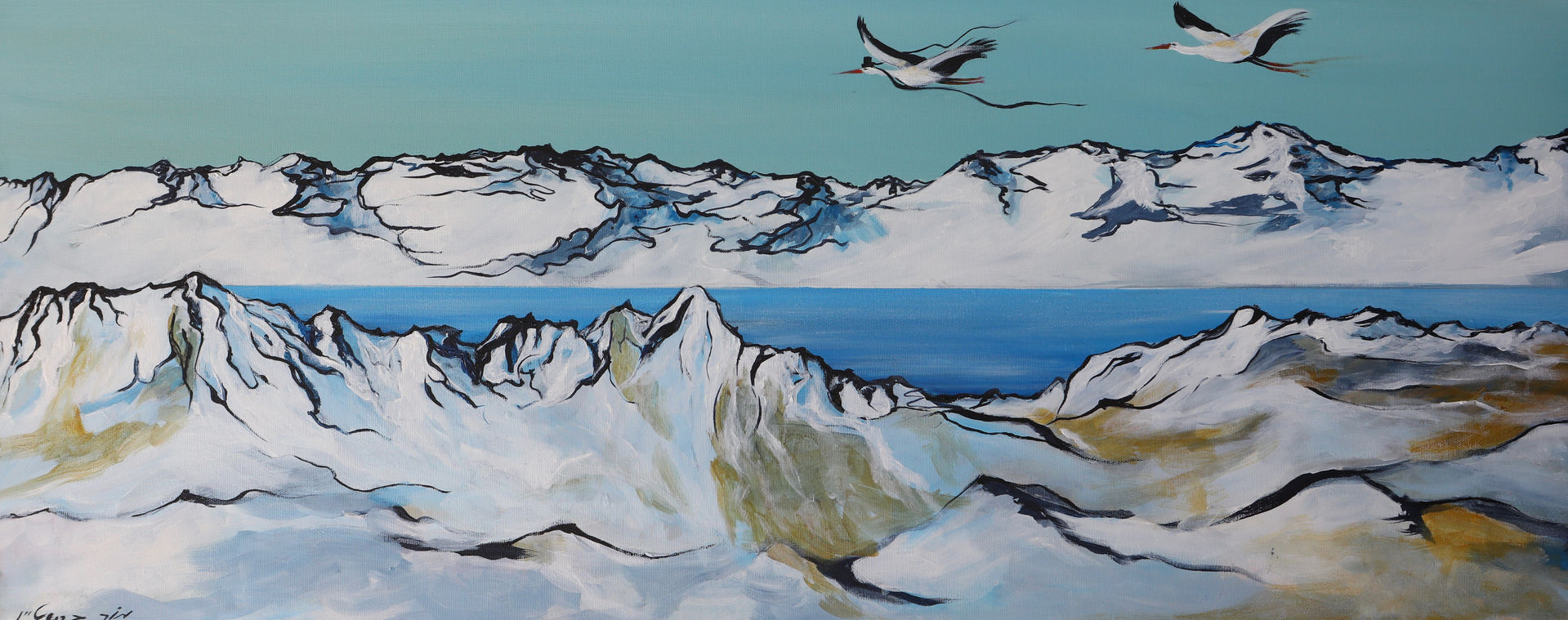 Hassidim Above Pure Glaciers — Triptych