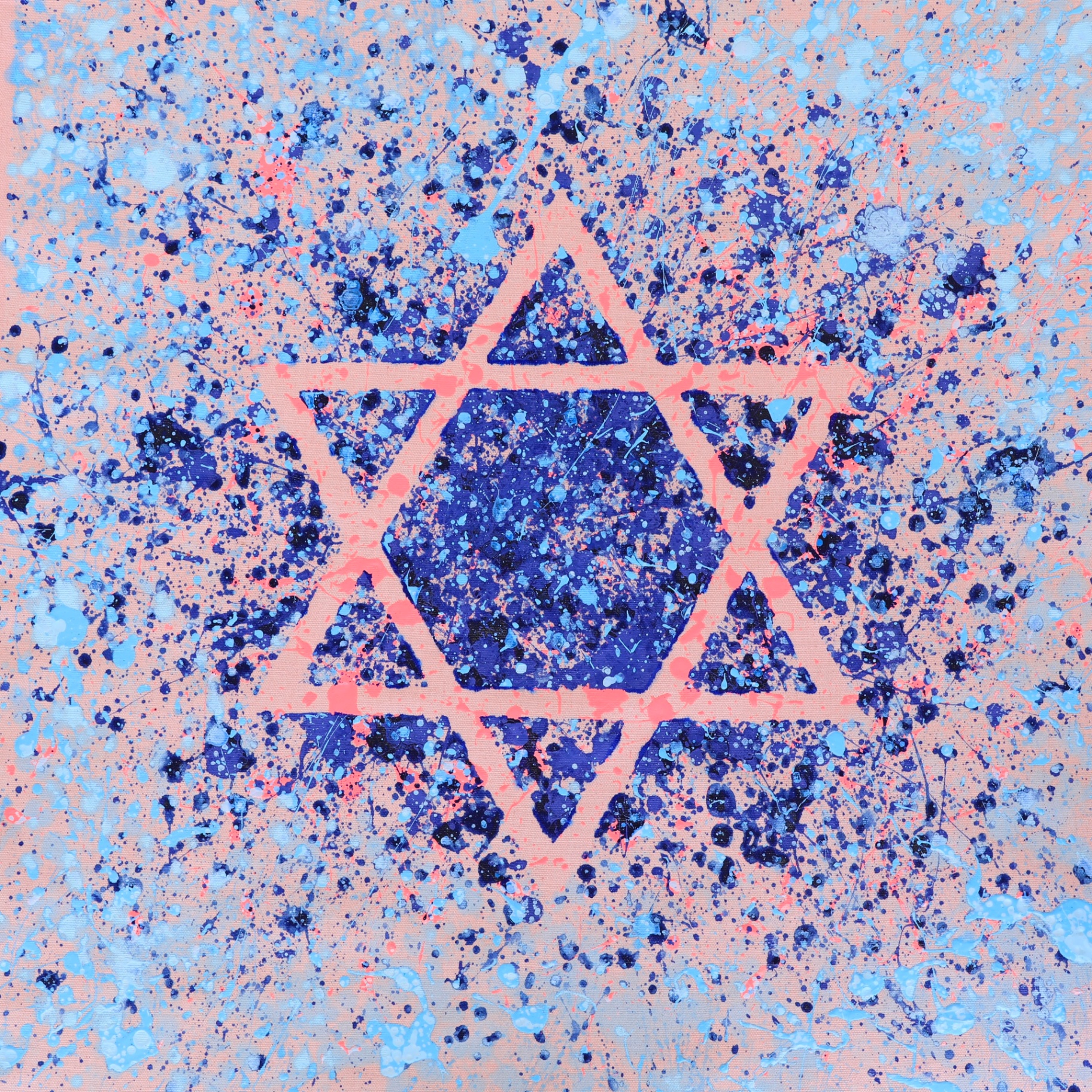 Star of David — Coral