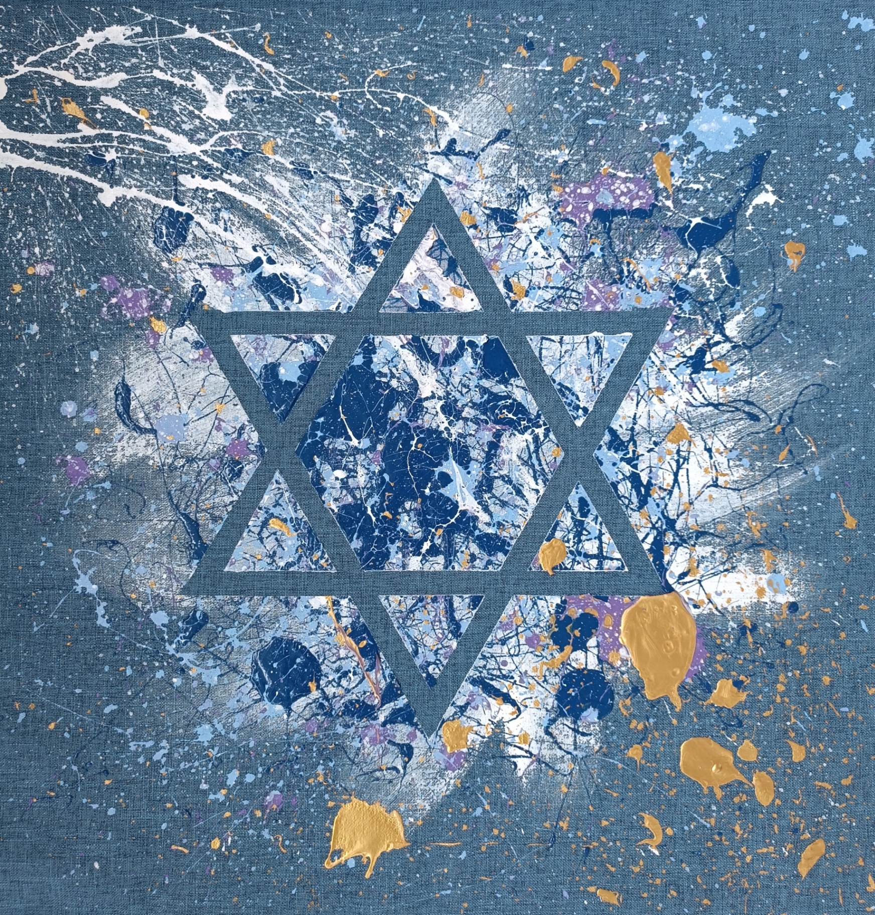 INFINITE BLUE STAR OF DAVID 
